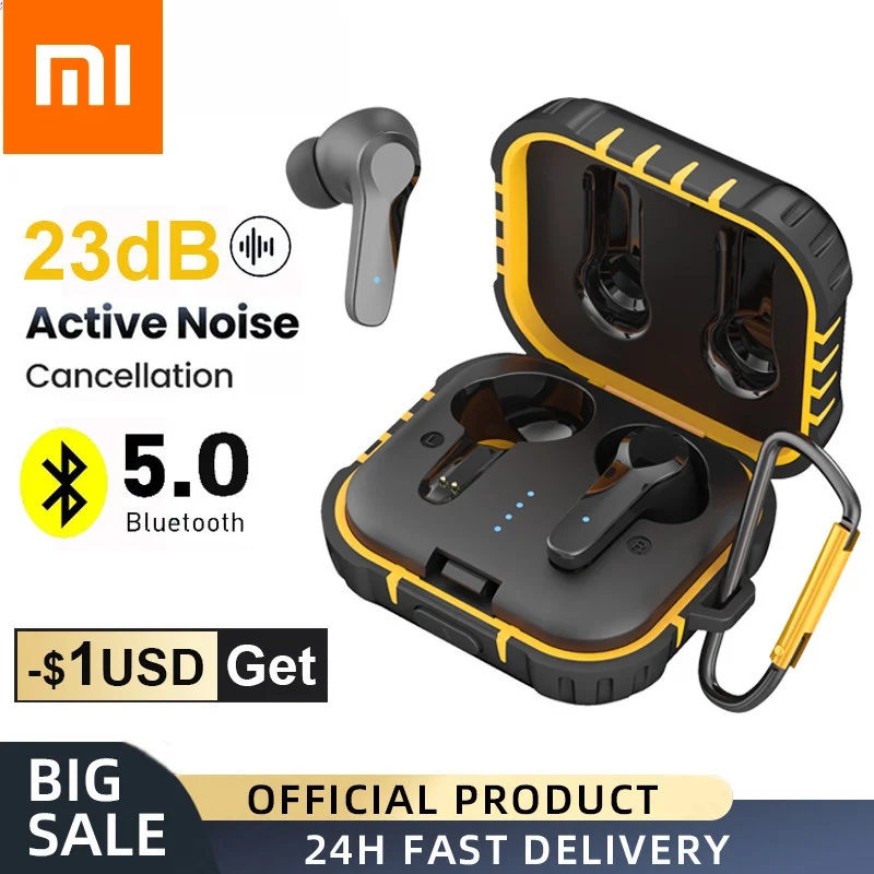 

Xiaomi Fashion ANC Wireless Headphones Bluetooth 5.0 Earphones TWS Earbuds Active Cancelling Waterproof Gaming Headset With Mic