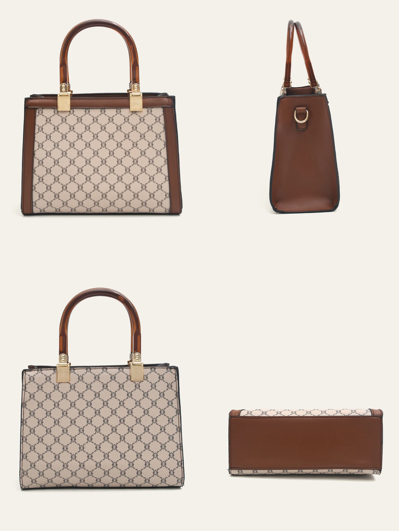 Женская сумка-тоут из искусственной кожи с ручками сверху