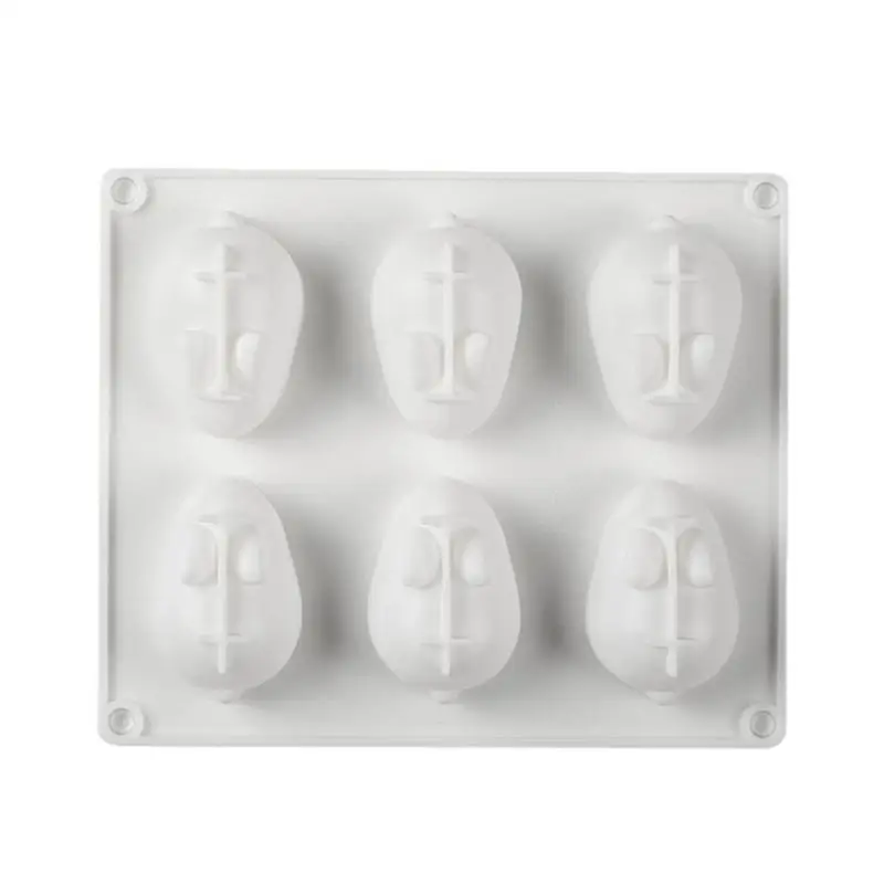 

6 Holes Rabbit Easter Silicone Mold Single 3D Bunny Cake Mould Handmade Soap Candle Model Mousse Cake Decorating Tools