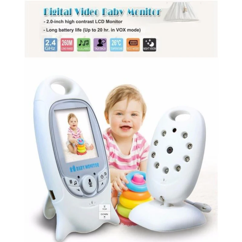 VB601 радионяня 2 дюйма уход за детьми электронная видео няня камера ночного