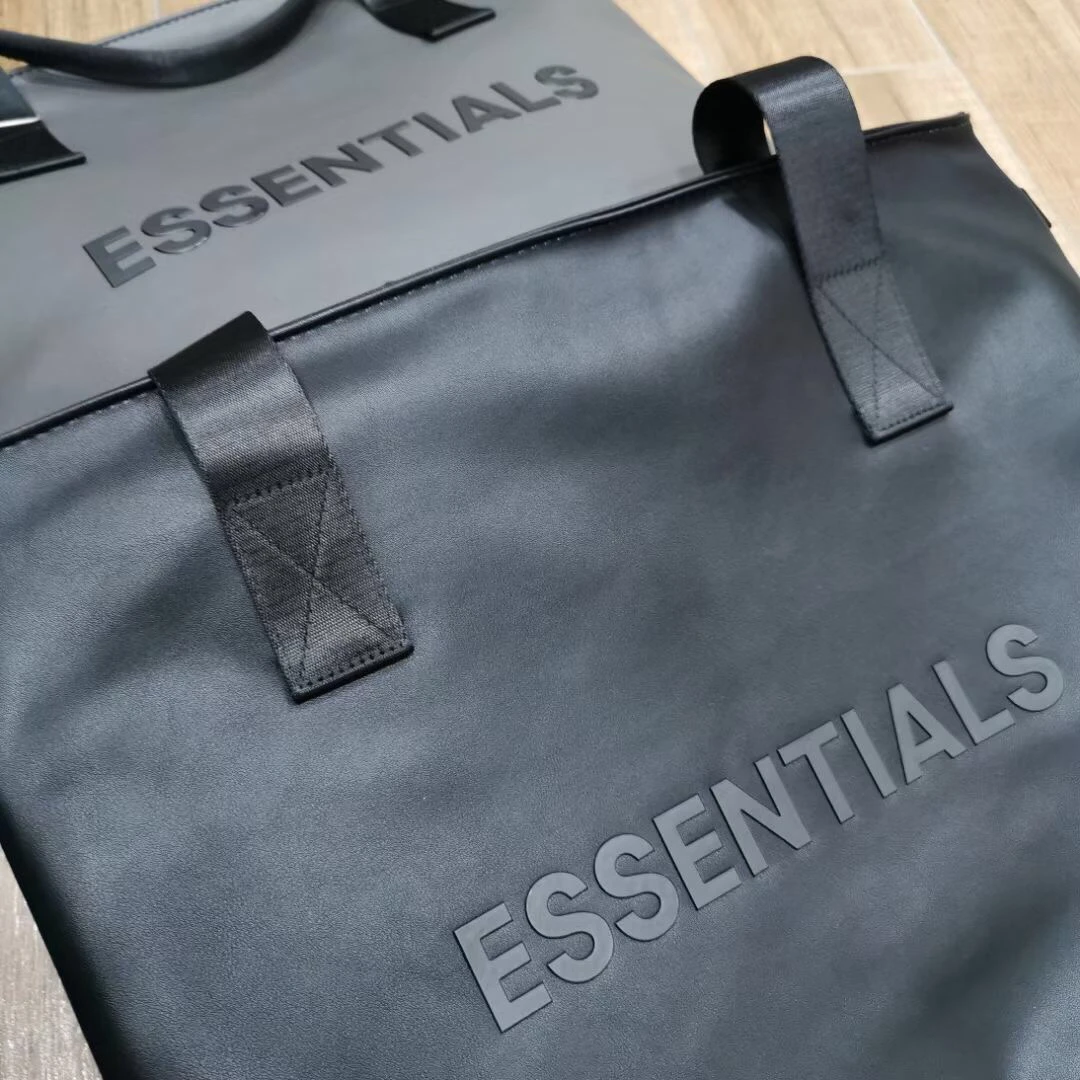 Essentials Men Casual Large Capacity Tote Bag Designer Leather Shoulder Crossbody Bags Luxury Big Shopper Bags Women Handbags