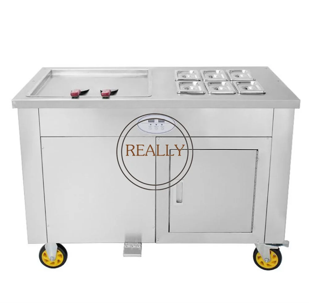 

High Quality Thailand Rolled Fried Ice Cream Machine Fried Ice Cream Machine Malaysia Hot Sale Fried Ice Cream Roll Machine