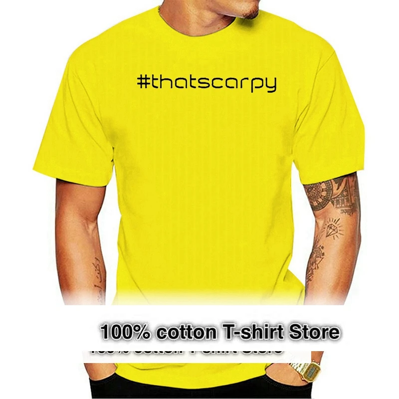 

#thatscarpy Mens Carp Green Tshirt Fathers Day fishER Angling Fox Korda TrakkerMen'S T-Shirts Summer Style Fashion Swag Men