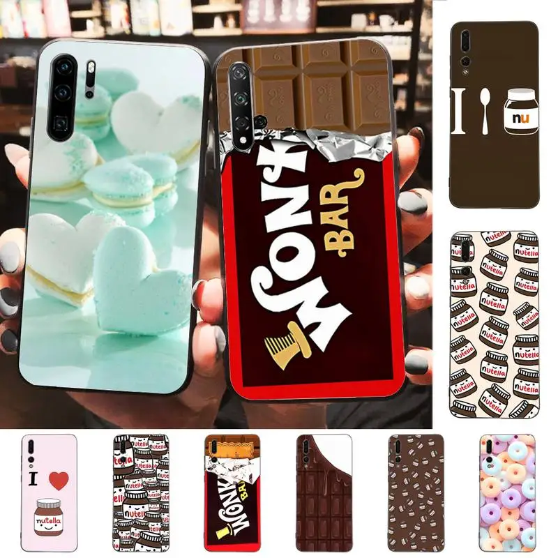 

Chocolate Nutella Phone Case for Huawei P30 40 20 10 8 9 lite pro plus Psmart2019