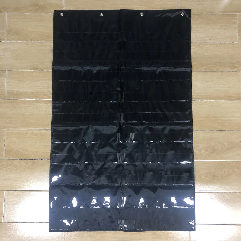 

10 Giant Teaching Transparent Foldable Pocket Chart Home Easy Mounting Learning Resources Organization Display Insert Card