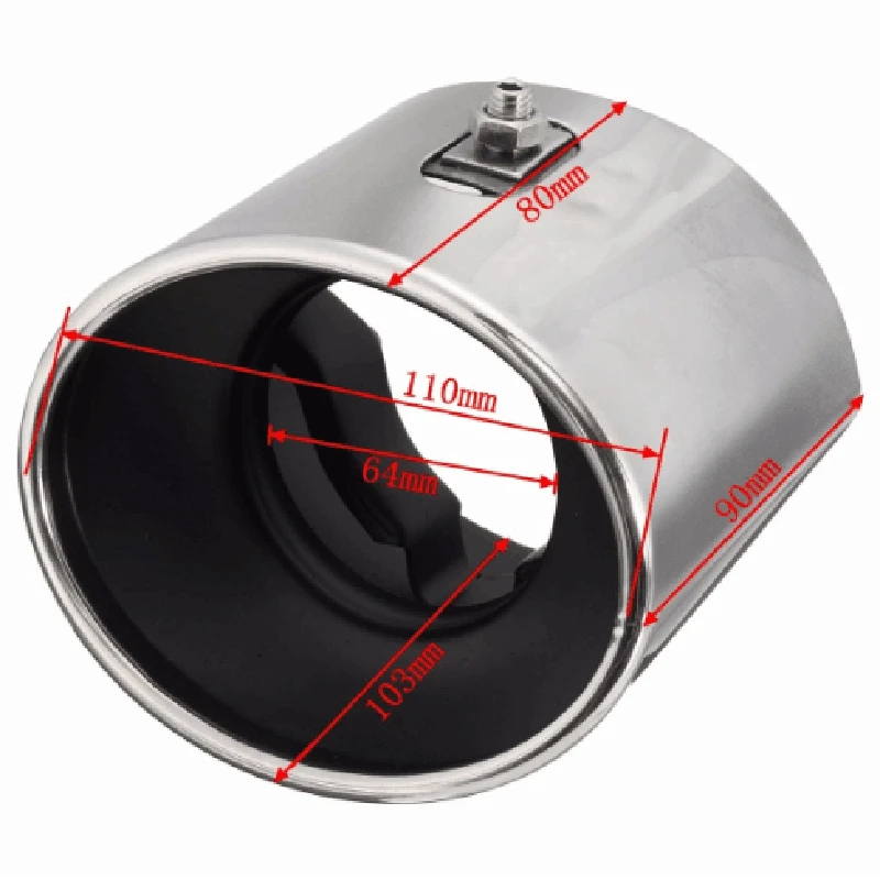 Для Honda Accord 2008 2009 2010 2012 задний глушитель наконечник трубы стальной выхлопной