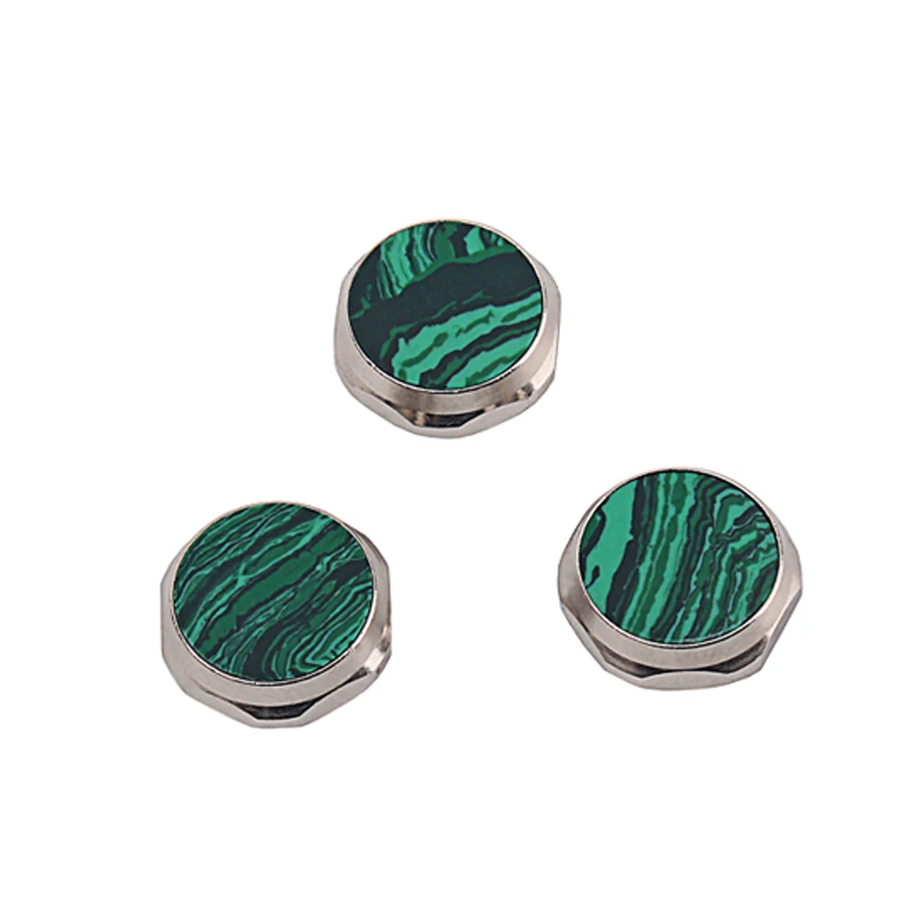 Кнопки для ремонта саксофона малахит/красный и белый камень/Раковина Морского
