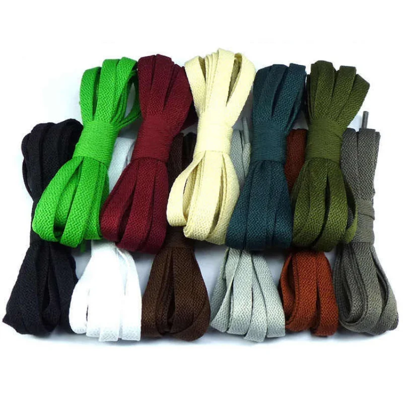 

Men and Women Couple Polyester Single Layer Flat Shoelace Wide0.9cmCasual Shoelaces Skate Shoes Canvas Shoes Shoelace Black Exte
