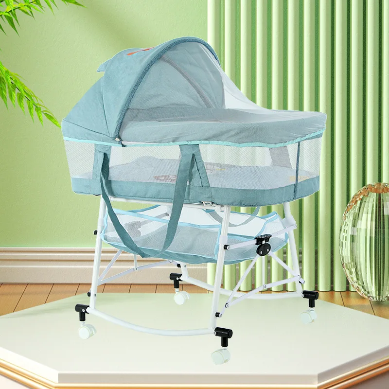 One Button Folding Baby Cradle Bed Multi-functional Newborn Bed Bassinet Outdoor Portable Baby Bed Baby Basket Bed Newborn
