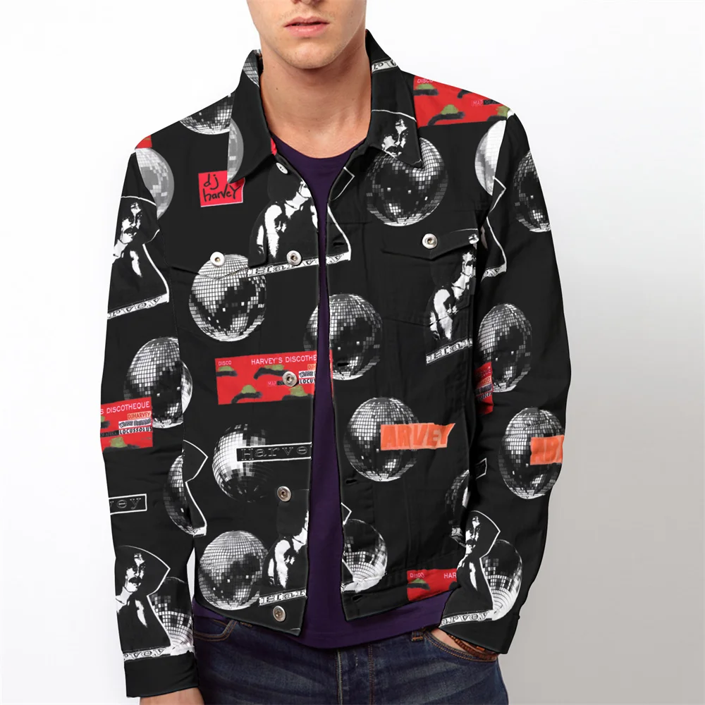 

Fashion Cool Digital Printing Men's Jackets Coat Casual Long Sleeve Turndown Collar Tops Outerwear Clothes 2022 Autumn New
