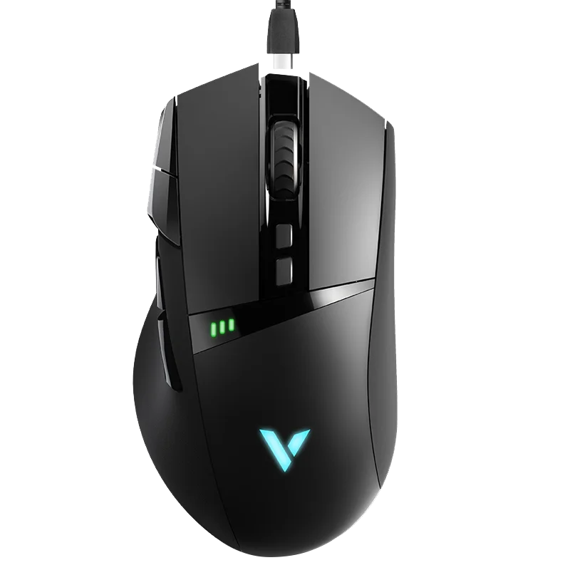  RAPOO VT350 Gamer Mouse Dual Mode Wired/Wireless Gaming Mouse Rechargeable Ergonomic Design 11 Programmable Button RGB Backlight 
