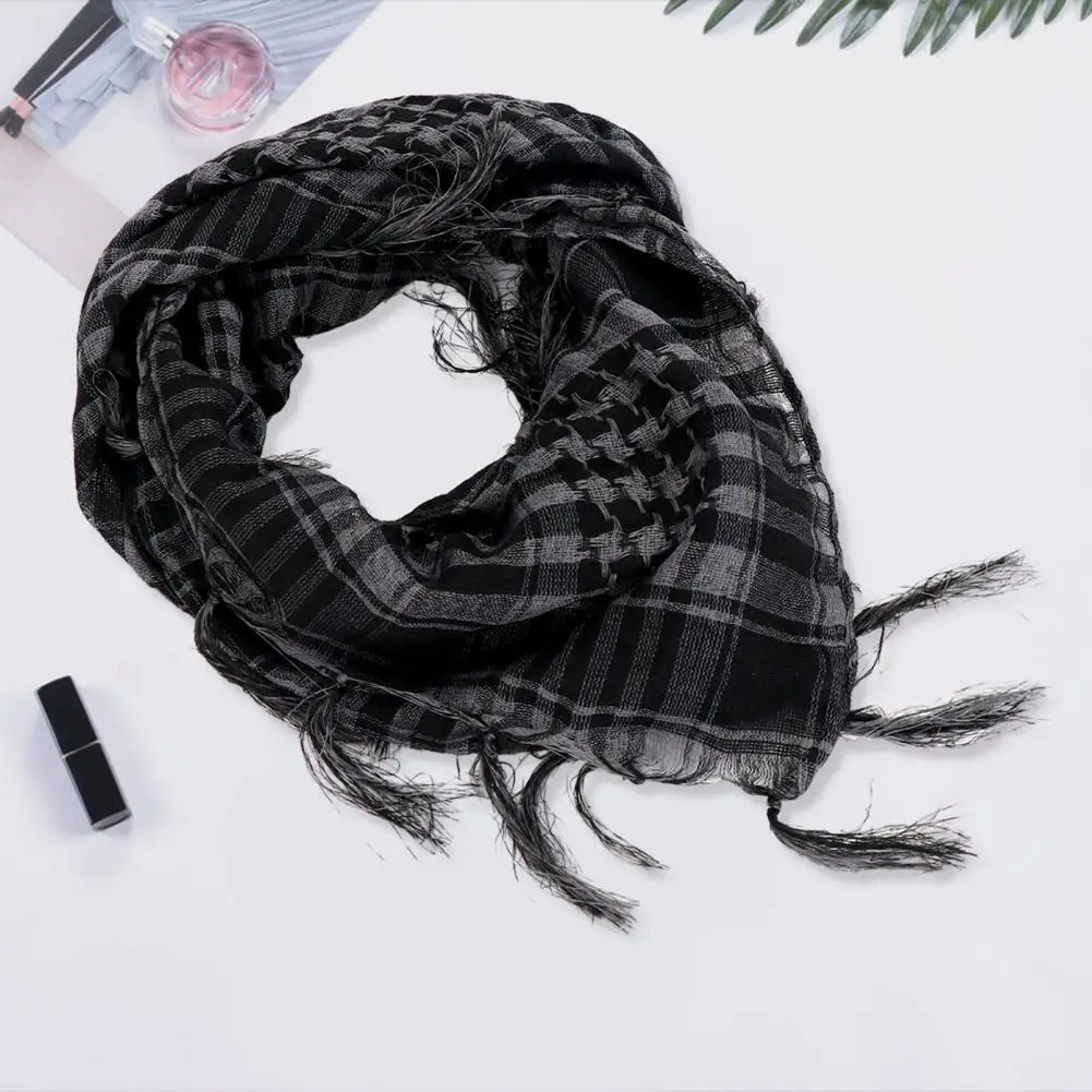 

Fall Winter Scarf Unsiex Windproof Soft Breathable Soft Outdoor Hiking Desert Scarf Headshawl Tassel Men Women Bandana Scarf