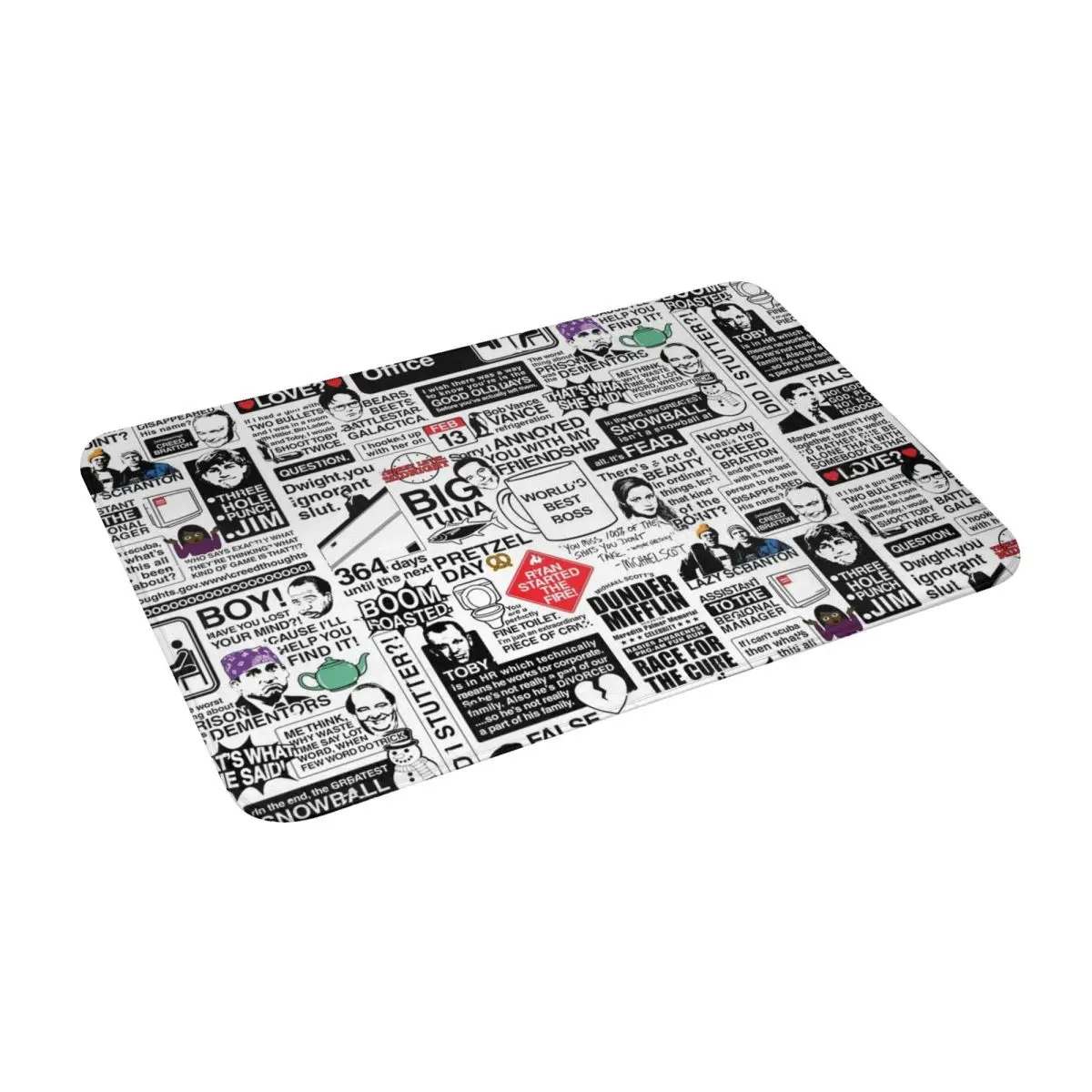 

Wise Words From The Office The Office Quotes Variant Bath Door Floor Mat Anti-slip Rug Carpet Entrance Living Room Home Kitchen