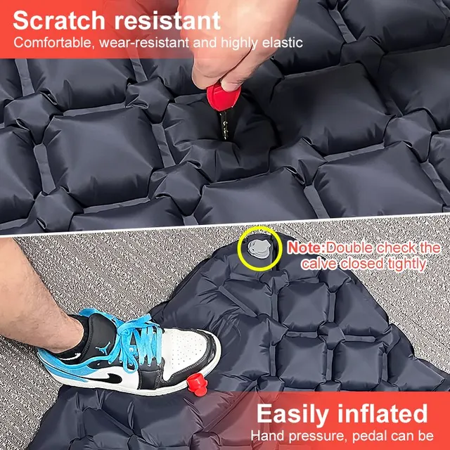 Ultralight Outdoor Camping Inflatable Mattress with Built-In Pump 6
