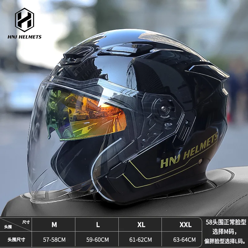 3/4 шлем мужской мотоциклетный полушлем электрический автомобиль летний 3C сертификация защитный шлем 오픈헬멧 casco moto