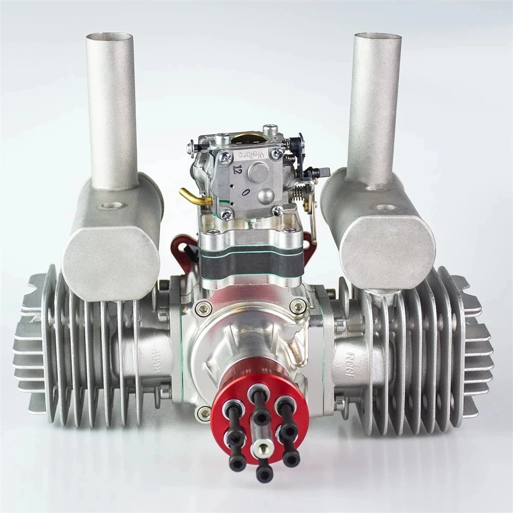 

RCGF 120cc Twin Cylinder Petrol Gasoline Engine Dual With Muffler Igniton Spark Plug For RC Model Airplane VVRC