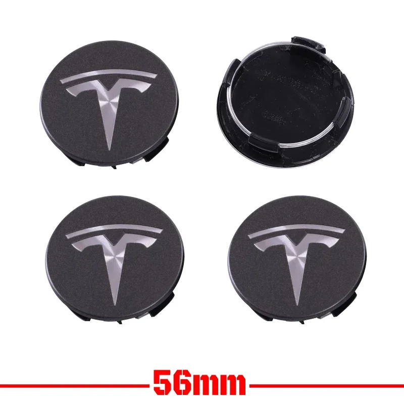 

4 шт. для Tesla Model 3 Model Y, крышки значков, колпаки ступиц, 4 шт., 56 мм, центральные колпаки ступиц для Tesla Model Y X S 2023, автомобильные аксессуары, стиль