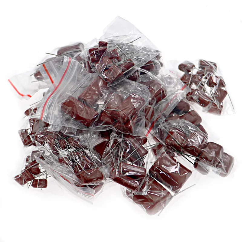 

200 шт. 25 значений 630 в 0,001 мкФ ~ 2,2 мкФ CBB на металлической пленке конденсаторы Ассортимент смешанный комплект