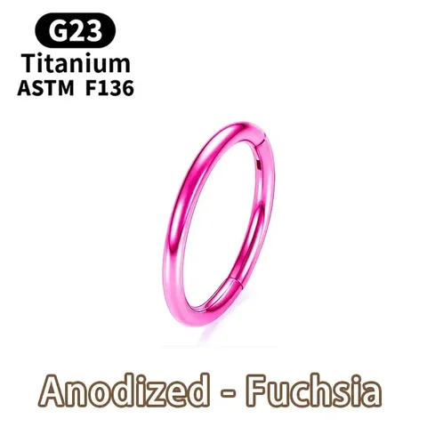 G23 Titanium Nose Piercing F136 Implant Grade 14G 16G 18G 20G Clicker Diaphragm Tragus Piercing Sexy Body Jewelry Wholesale