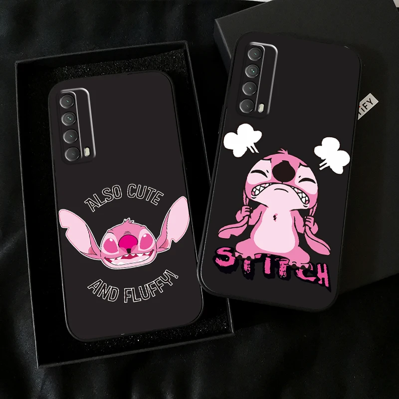 

Disney Stitch Cartoon Phone Case For Huawei Honor 10 V10 10i 10 Lite 20 V20 20i 20 Lite 30S 30 Lite Pro Funda Liquid Silicon