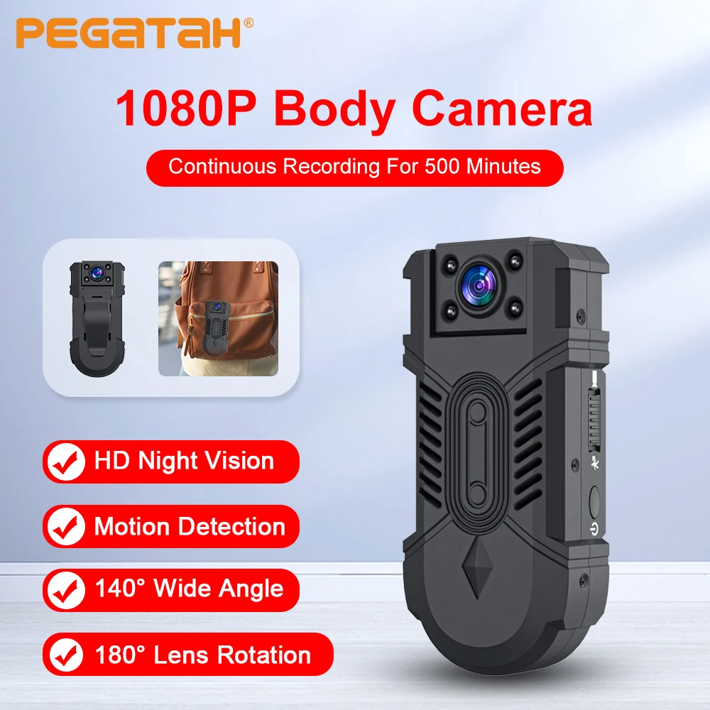 

Night Vision HD 1080P Wireless Mini Body Camera 180° rotatable Remote Monitor Camcorders Video Surveillance Small Cam