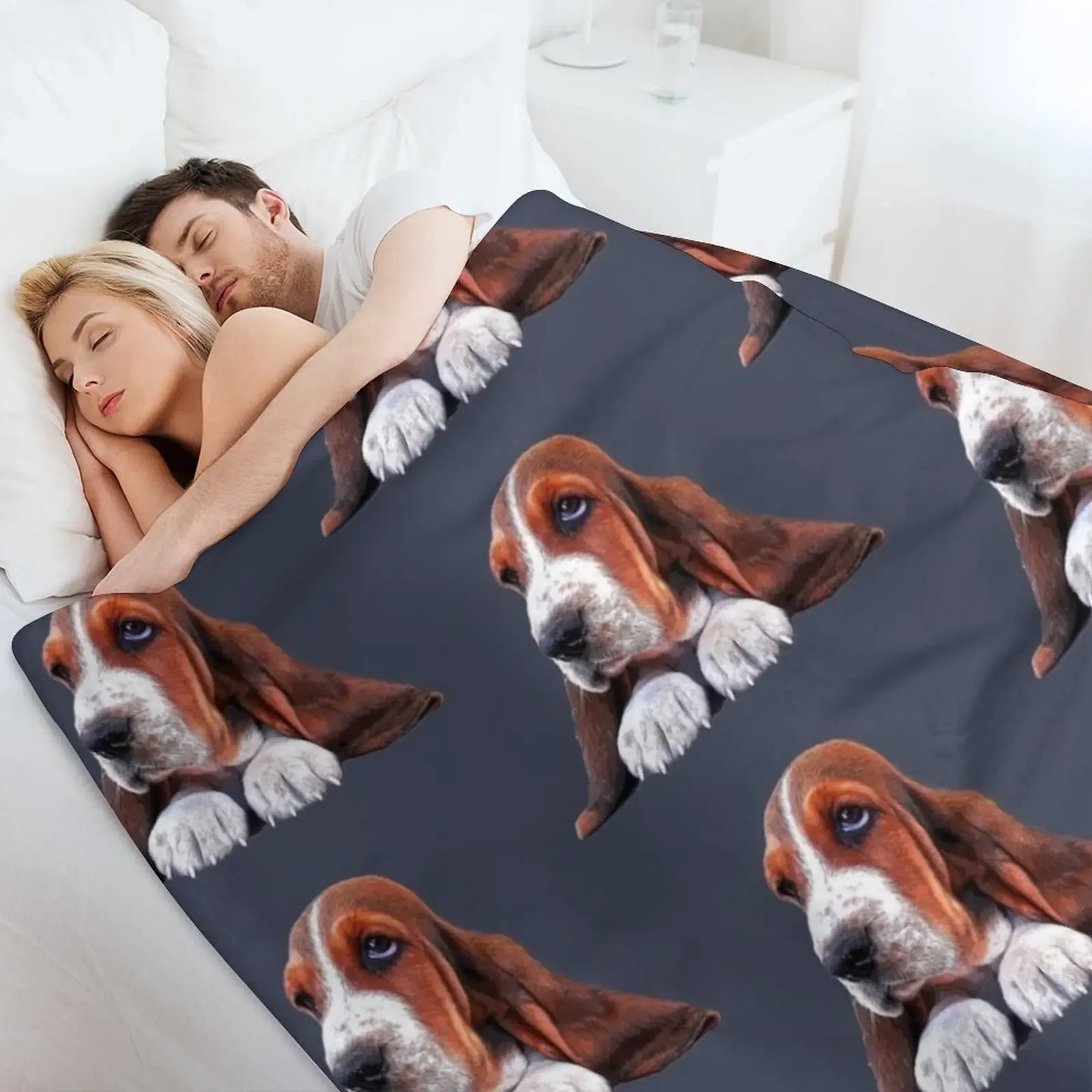 Одеяло Basset Hound Puppy Dog милые роскошные дизайнерские одеяла для кровати