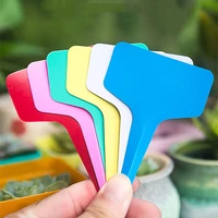 accessories garden decoration seedling mark tools pvc plant classification sign tag t shape plant markers garden labels