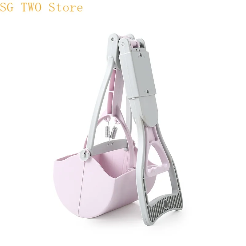 

Pet Poop Scooper Long Handle Foldable Dog Poop Shovel with Pet Poop Bags Pick Up Pet Waste Litter Picker for Dogs Cleaning Tools