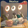 1/2PCS Cartoon Cute Creative Elephant LED Table Lamp USB Powered Light Three Color Temperature Learning Table Lamp Eye 1