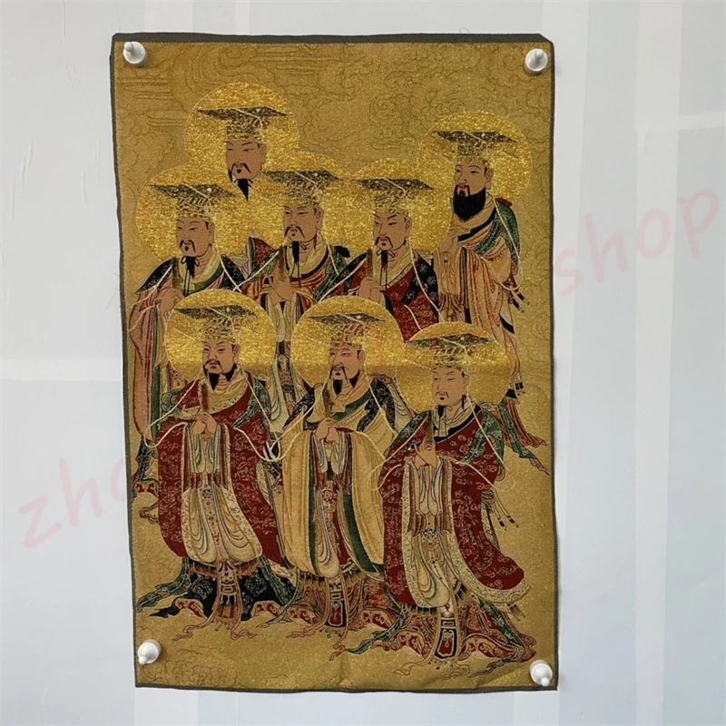 

Рисунок Thangka, три императора и пять императоров, традиционное изысканное домашнее фольклорное украшение, благоприятный