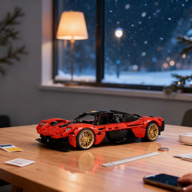 Фото 2514 деталей MOC Aston Martin Valkyrie: Техническая модель автомобиля, конструктор, набор для сборки, индивидуальный подарок-игрушка №1