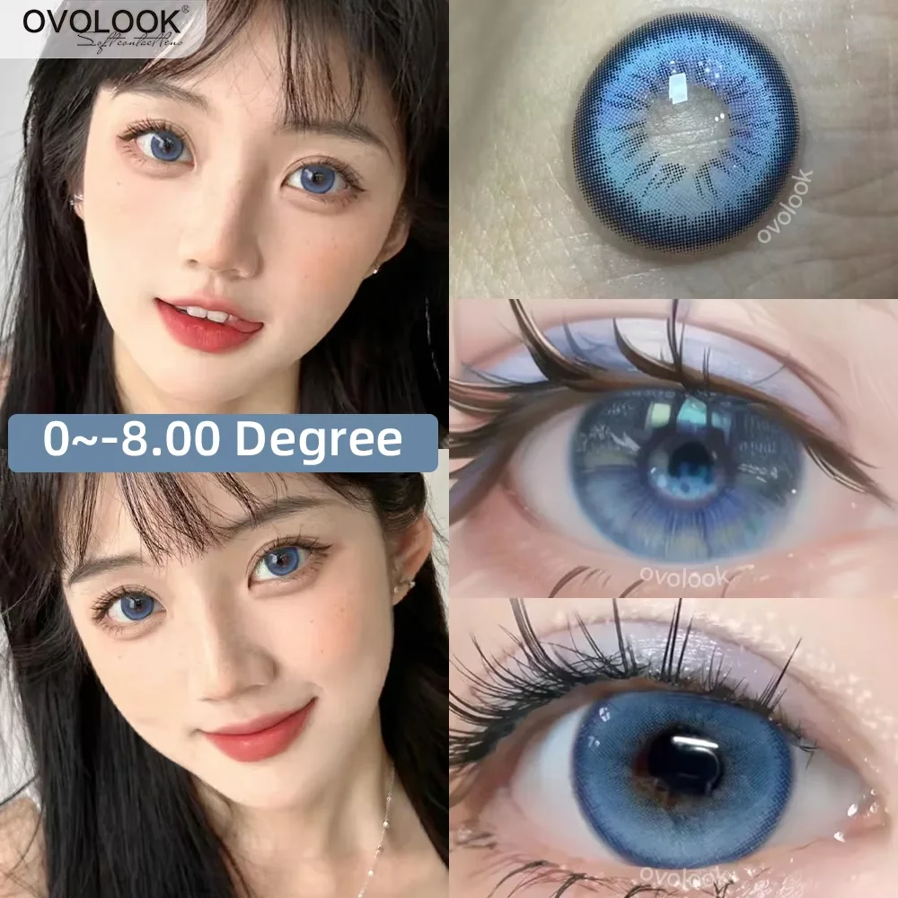 OVOLOOK-2 шт./пара сине-зеленые контактные линзы для глаз цветные красота зрачки