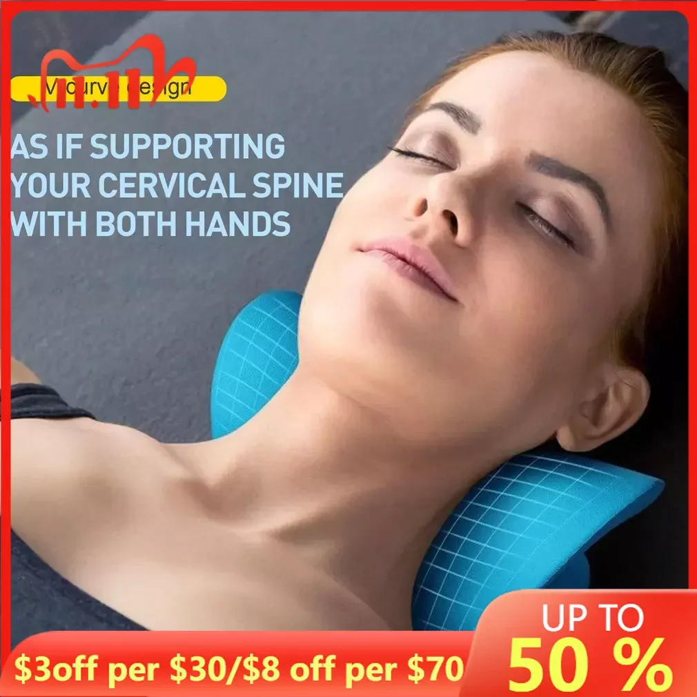 

Cervical Spine Stretch Gravity Muscle Relaxation Traction Neck Stretcher Shoulder Massage Pillow Relieve Pain Spine Correction