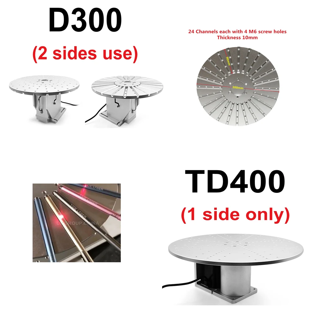 LY D300/TD400 Профессиональный круглый круг с вращающейся осью стол 2 стороны для