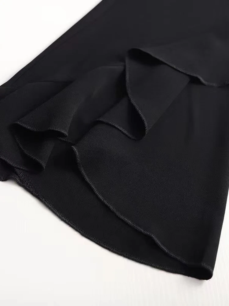 BONNTEE Женские брюки-клеш из хлопка и полиэстера