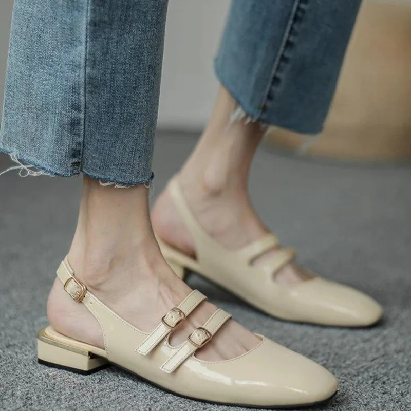 

2022 Spring Summer New Women Flats Sandals Fashion Chunky Slippers Sexy Party Dress Shallow Flip Flops Casual Shoes Mujer Slides