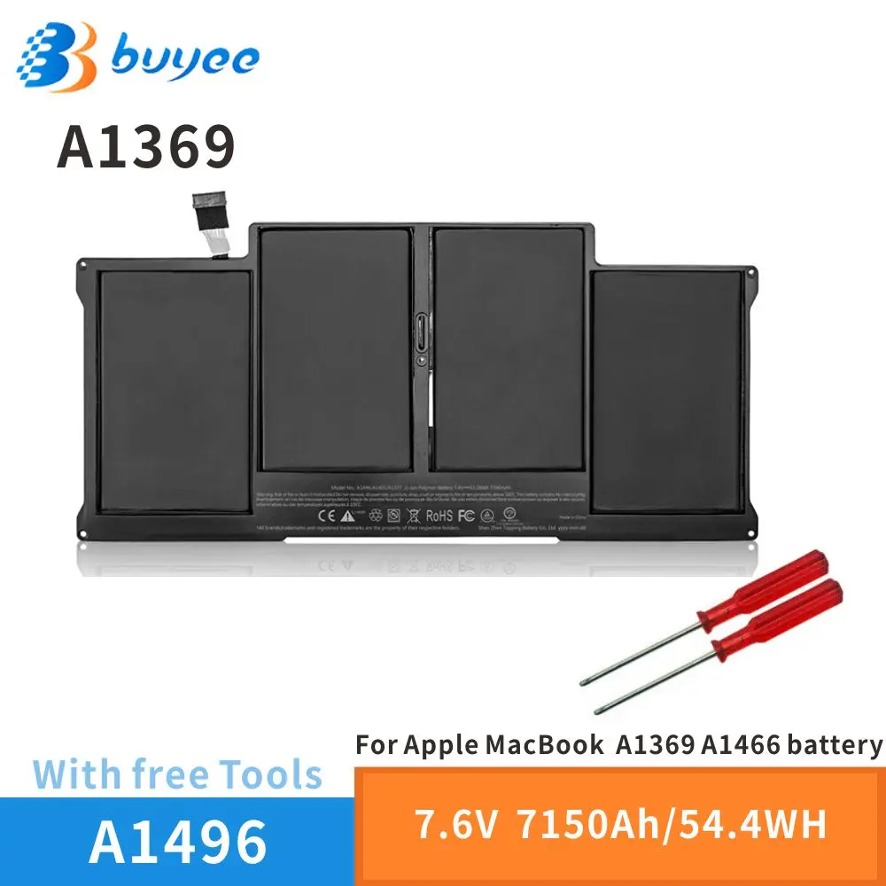 

A1496 Новый аккумулятор для ноутбука Apple MacBook Air 13 дюймов, A1466, A1369, A1405, A1377, ноутбук Smart MD760LL/A, MD761CH/A, 7,6 В, 7150 мАч, 54,4 Вт