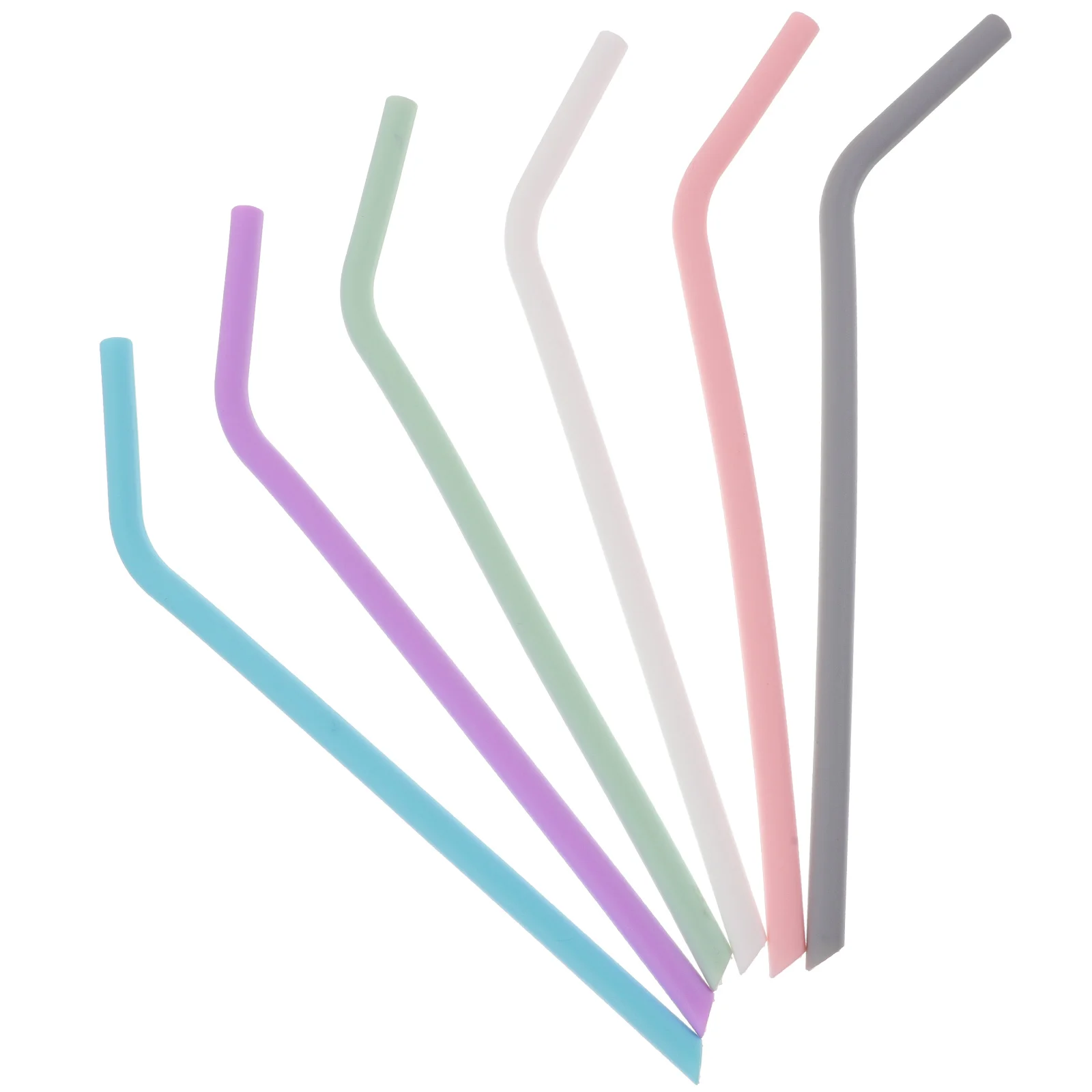 

Straw Reuseable Straws Coffee Pearl Milk Tea Silicone Party Favor Lovely Juice Child Metal Drinking