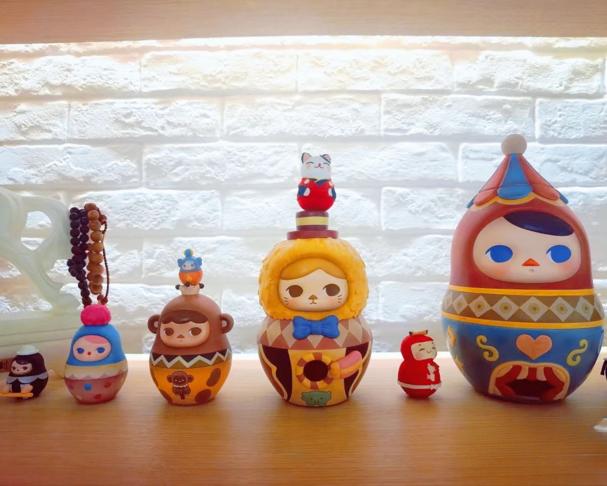 Кукла Pucky Stacking Circus милая фигурка ангела игрушка включает большой и маленький
