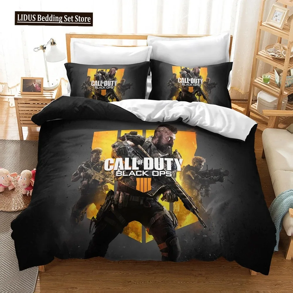 Call Of Duty Warzone Bedding Set Single Twin Full Queen King Size Game Bed Aldult Boys Bedroom Duvetcover Sets 3D Print 020