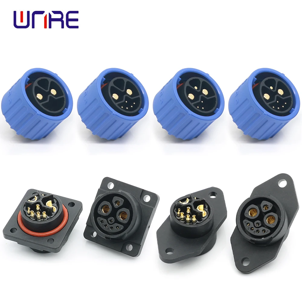 

M23 Electric Bike Scooter Male Female Plug Socket Power Connector e Bike Plug Batteries Scooter E-Bike Battery Connector 30A