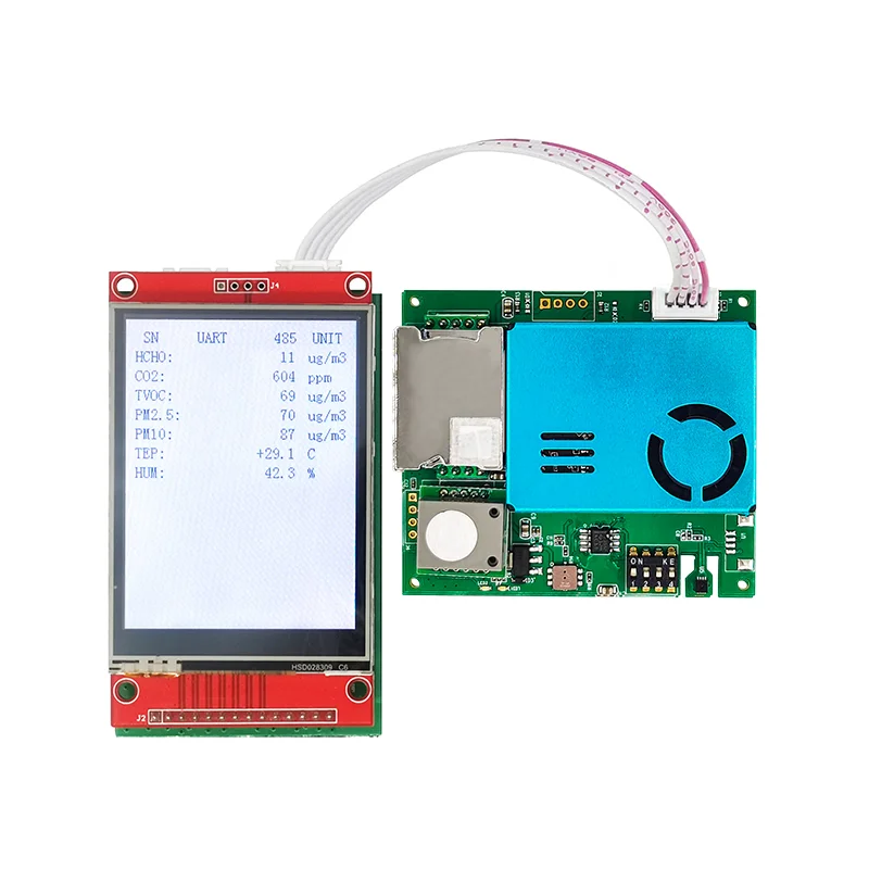 

PM2.5 PM10 Sensor Module Air Quality Sensor with TVOC CO2 Formaldehyde Gas
