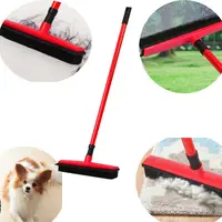Telescopic Floor Hair Broom Magic Dust Scraper & Pet Rubber Brush Carpet Cleaner Sweeper Window Cleaning Mop & Carpet Sweeper