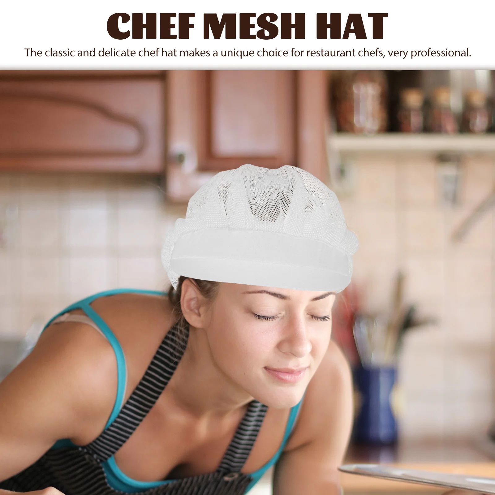 Шапки для официанта шляпы шеф-повара ресторана сетчатый берет женщин дышащий