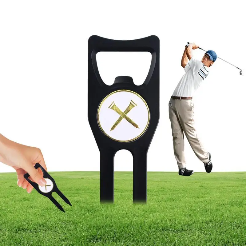 

Инструмент для ремонта Гольф Divot, многофункциональный маркер для гольфа, инструмент для практики игры в гольф для улицы и помещения, для гольф-мячей