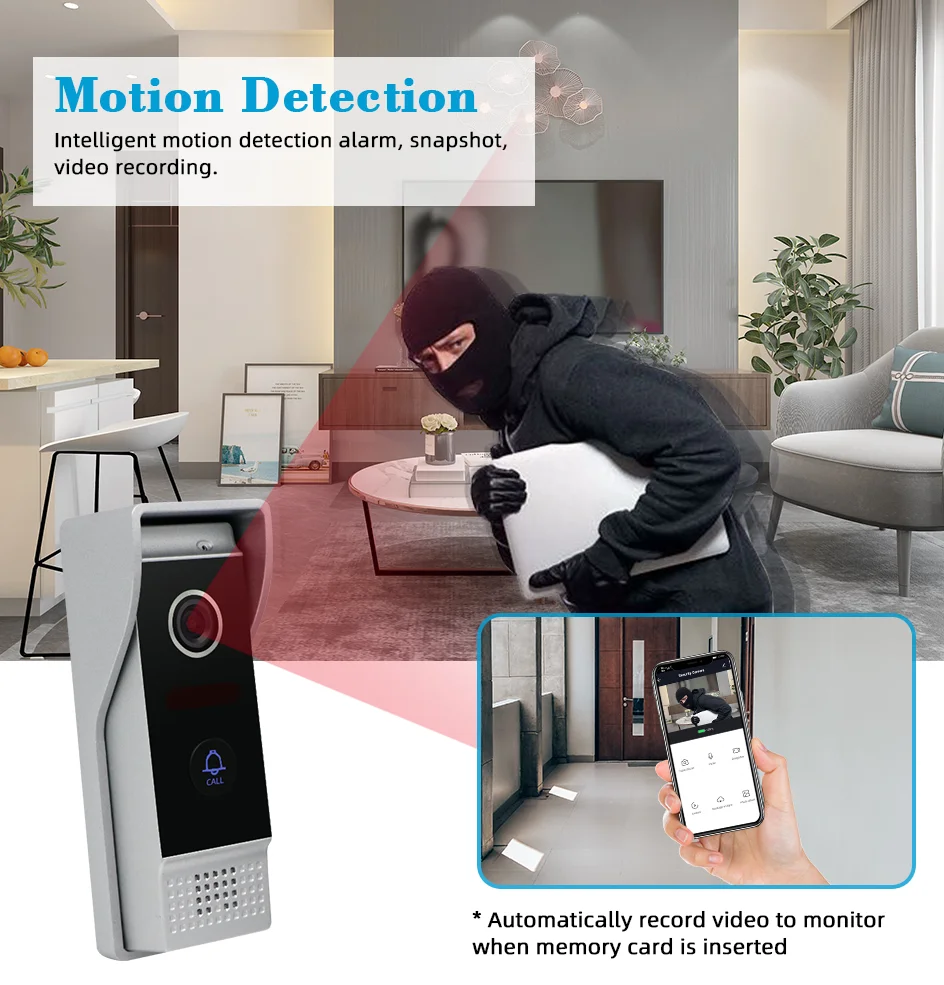 Продажа Умный видеодомофон Joytimer, 10 дюймов, Wi-Fi, домофон для квартиры, виллы, AHD, дверной звонок, полный сенсорный экран