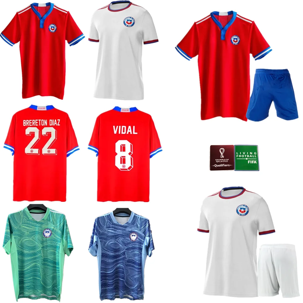 

2022 Chile Soccer jersey 2021 22 BRERETON DIAZ Medel Alexis Vidal CH.ARANGUIZ football shirts kit