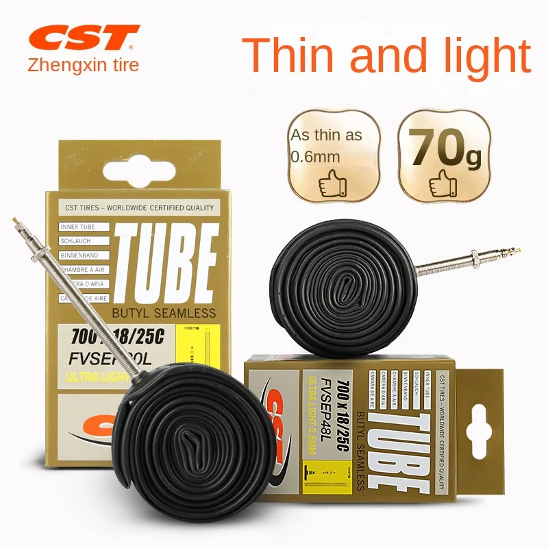 

CST Road Bike Lightweight Inner Tube 700C18C23C25C Lengthened French Mouth Ultra-light Bicycle Inner Tube