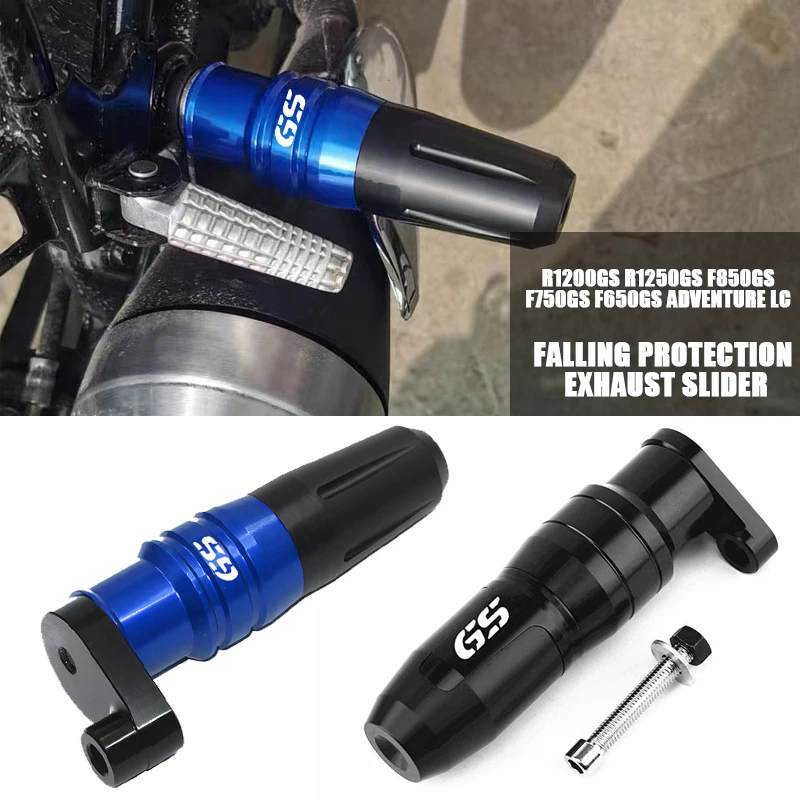 

For BMW R1200GS R1250GS F850GS F750GS F650GS GS 1200 ADVENTURE LC CNC Motorcycle Crash Pads Exhaust Sliders Frame Protector