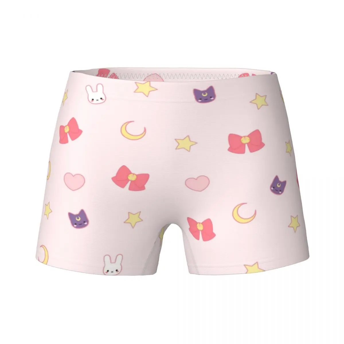 

Moon Pattern Rabbit Bunny Children's Girls Underwear Kids Boxers Briefs Breathable Cotton Teenagers Panties Underpants For 4-15Y